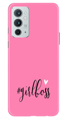Girl Boss Pink Mobile Back Case for OnePlus 9RT 5G (Design - 238)