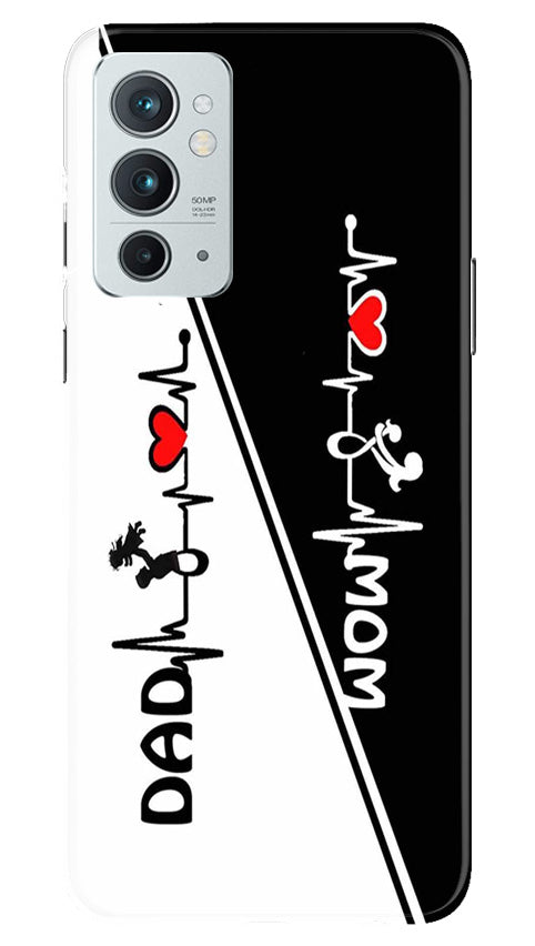 Love Mom Dad Mobile Back Case for OnePlus 9RT 5G (Design - 344)