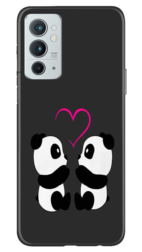 Panda Love Mobile Back Case for OnePlus 9RT 5G (Design - 355)