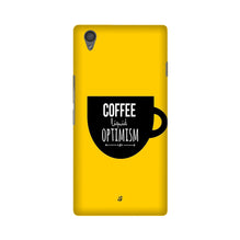 Coffee Optimism Mobile Back Case for OnePlus X  (Design - 353)