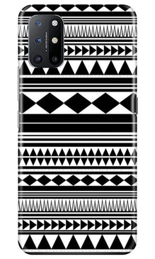 Black white Pattern Mobile Back Case for OnePlus 8T (Design - 5)