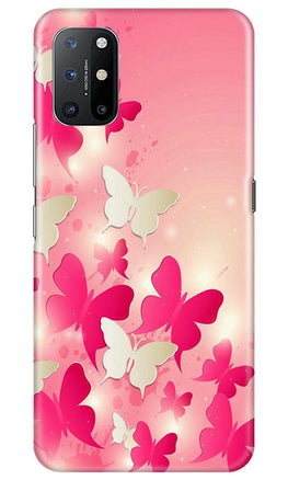 White Pick Butterflies Case for OnePlus 8T