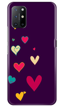 Purple Background Mobile Back Case for OnePlus 8T  (Design - 107)