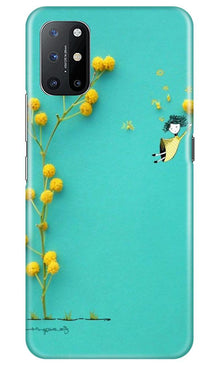 Flowers Girl Mobile Back Case for OnePlus 8T (Design - 216)