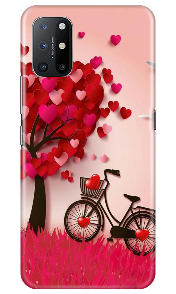 Red Heart Cycle Case for OnePlus 8T (Design No. 222)
