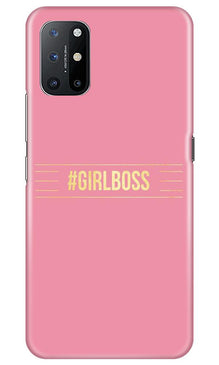 Girl Boss Pink Mobile Back Case for OnePlus 8T (Design - 263)