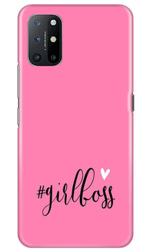 Girl Boss Pink Mobile Back Case for OnePlus 8T (Design - 269)