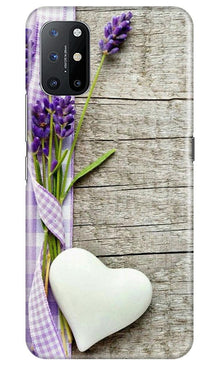 White Heart Mobile Back Case for OnePlus 8T (Design - 298)