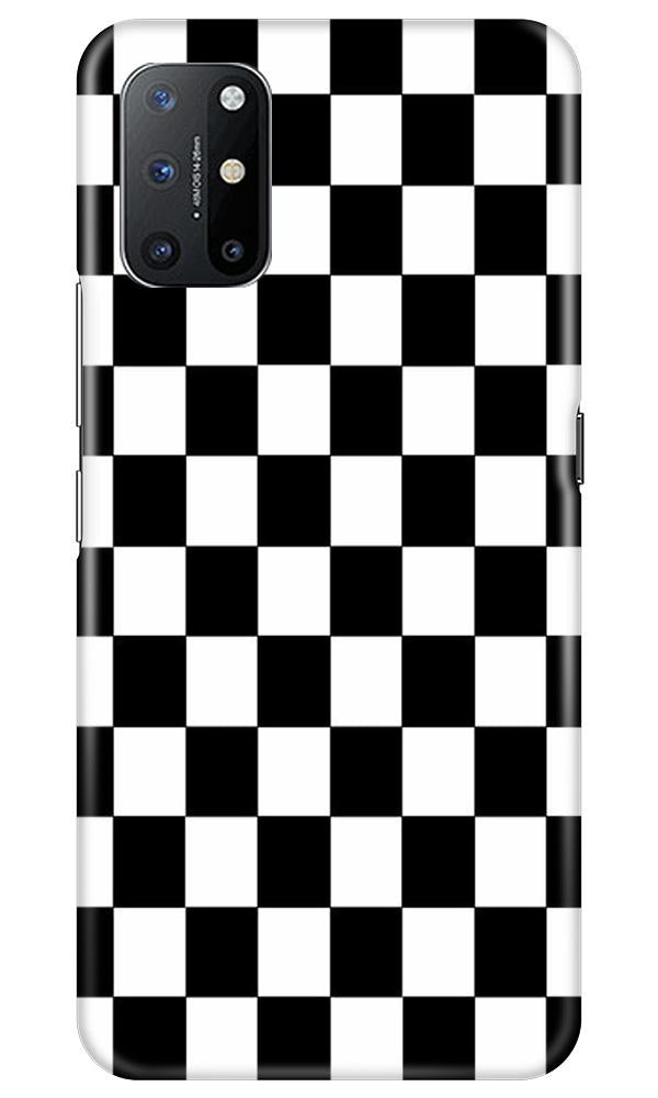 Black White Boxes Mobile Back Case for OnePlus 8T (Design - 372)