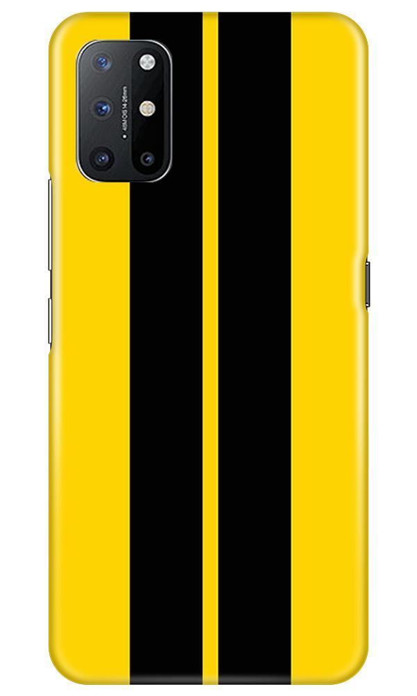 Black Yellow Pattern Mobile Back Case for OnePlus 8T (Design - 377)