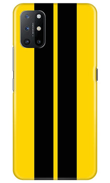 Black Yellow Pattern Mobile Back Case for OnePlus 8T (Design - 377)