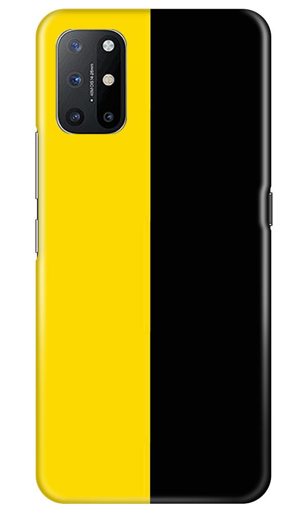 Black Yellow Pattern Mobile Back Case for OnePlus 8T (Design - 397)