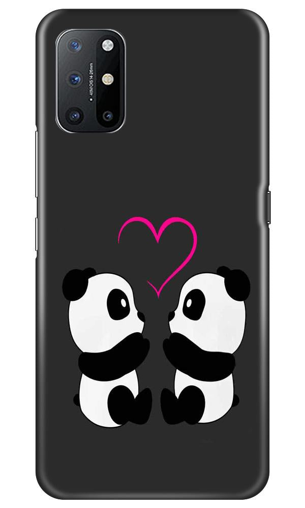 Panda Love Mobile Back Case for OnePlus 8T (Design - 398)