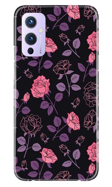 Rose Pattern Mobile Back Case for OnePlus 9 (Design - 2)
