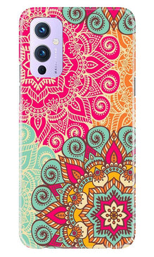 Rangoli art Mobile Back Case for OnePlus 9 (Design - 6)