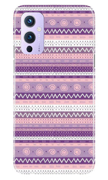 Zigzag line pattern3 Mobile Back Case for OnePlus 9 (Design - 11)