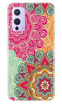 Rangoli art2 Mobile Back Case for OnePlus 9 (Design - 29)