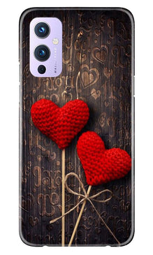 Red Hearts Mobile Back Case for OnePlus 9 (Design - 80)