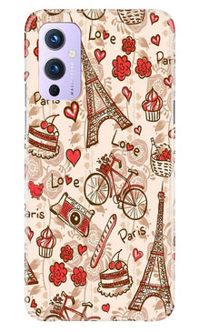 Love Paris Mobile Back Case for OnePlus 9  (Design - 103)