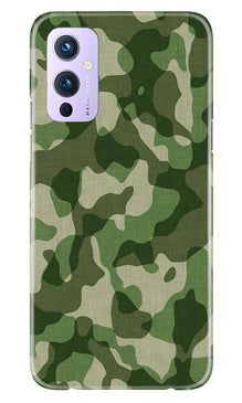 Army Camouflage Mobile Back Case for OnePlus 9  (Design - 106)
