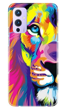 Colorful Lion Mobile Back Case for OnePlus 9  (Design - 110)