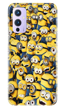Minions Mobile Back Case for OnePlus 9  (Design - 126)