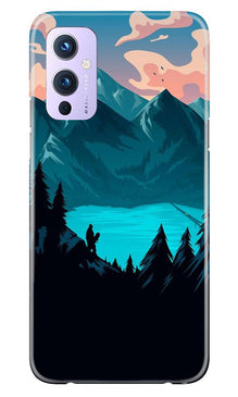 Mountains Mobile Back Case for OnePlus 9 (Design - 186)
