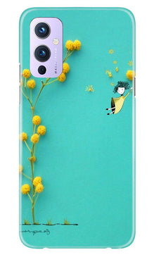 Flowers Girl Mobile Back Case for OnePlus 9 (Design - 216)