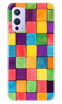 Colorful Square Mobile Back Case for OnePlus 9 (Design - 218)