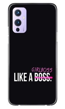 Like a Girl Boss Mobile Back Case for OnePlus 9 (Design - 265)