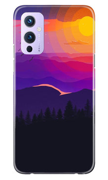 Sun Set Mobile Back Case for OnePlus 9 (Design - 279)