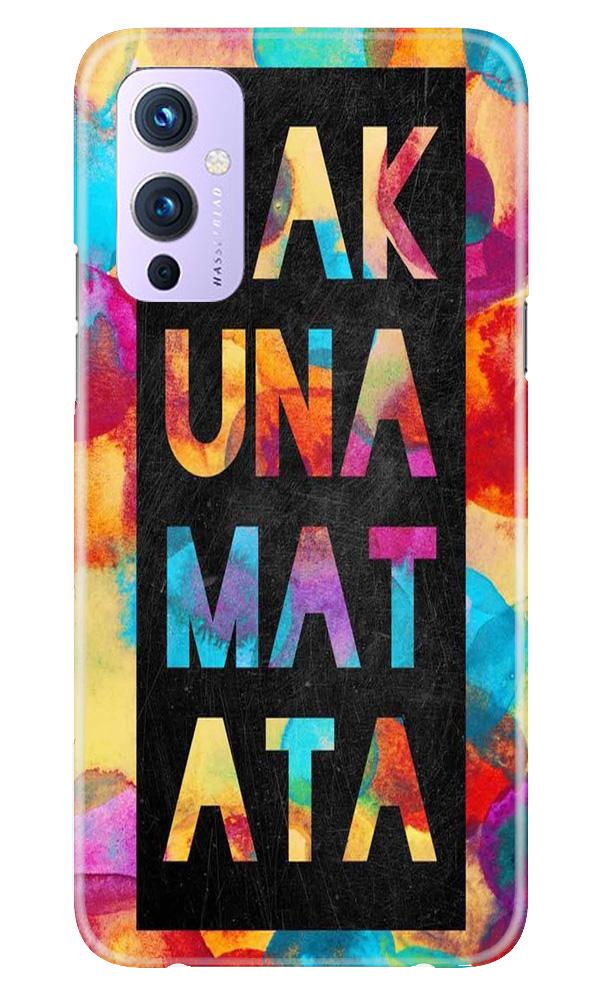 Hakuna Matata Mobile Back Case for OnePlus 9 (Design - 323)