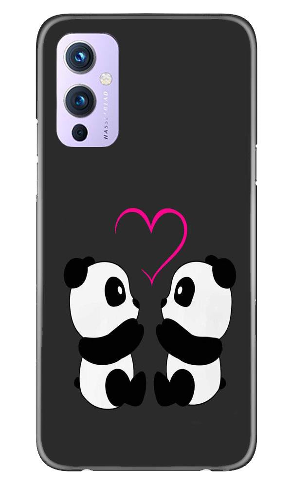 Panda Love Mobile Back Case for OnePlus 9 (Design - 398)