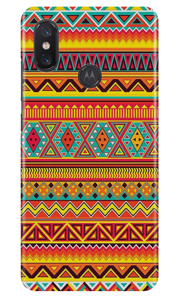 Zigzag line pattern Case for Moto One Power