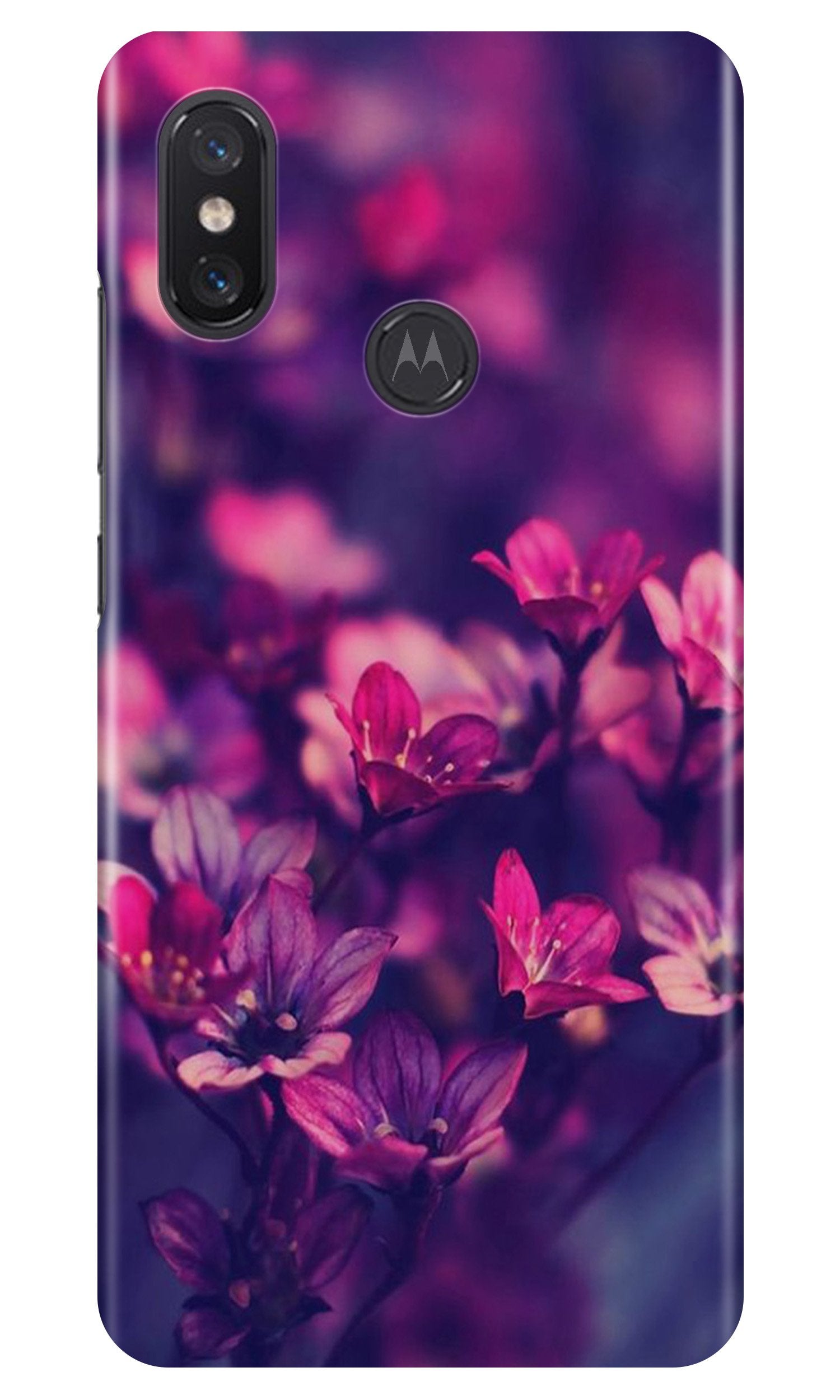flowers Case for Moto One Power