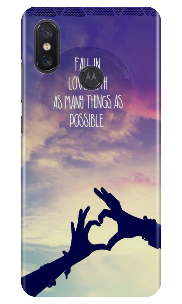 Fall in love Case for Moto One Power