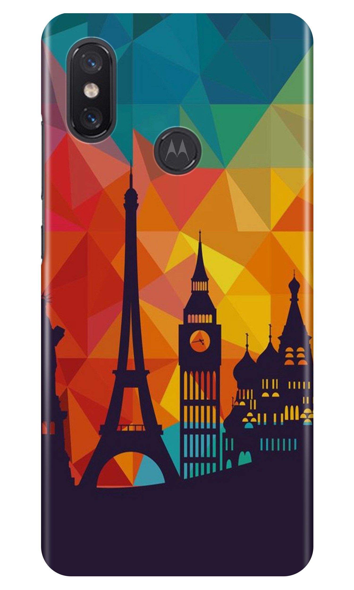 Eiffel Tower Case for Moto One Power