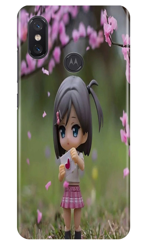 Cute Girl Case for Moto One Power