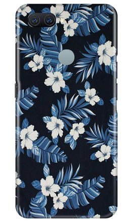 White flowers Blue Background2 Case for Oppo A11K