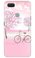 Pink Flowers Cycle Case for Oppo A11K  (Design - 102)