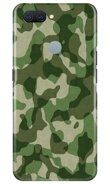 Army Camouflage Mobile Back Case for Oppo A11K  (Design - 106)
