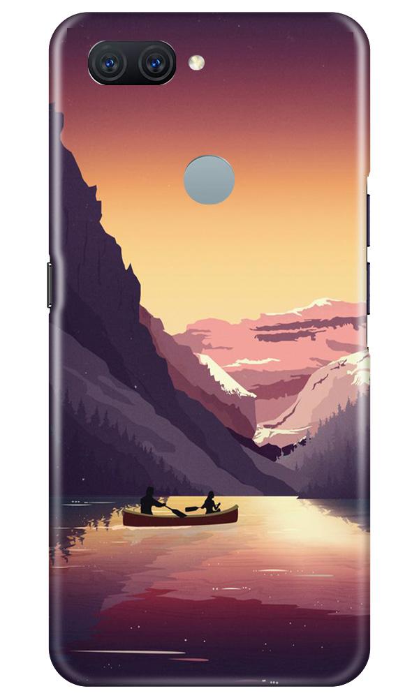 Mountains Boat Case for Oppo A11K (Design - 181)