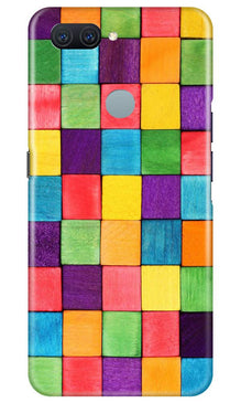 Colorful Square Mobile Back Case for Oppo A11K (Design - 218)