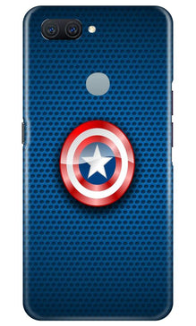 Captain America Shield Mobile Back Case for Oppo A11K (Design - 253)