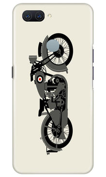 MotorCycle Mobile Back Case for Oppo A11K (Design - 259)