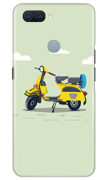 Vintage Scooter Mobile Back Case for Oppo A11K (Design - 260)