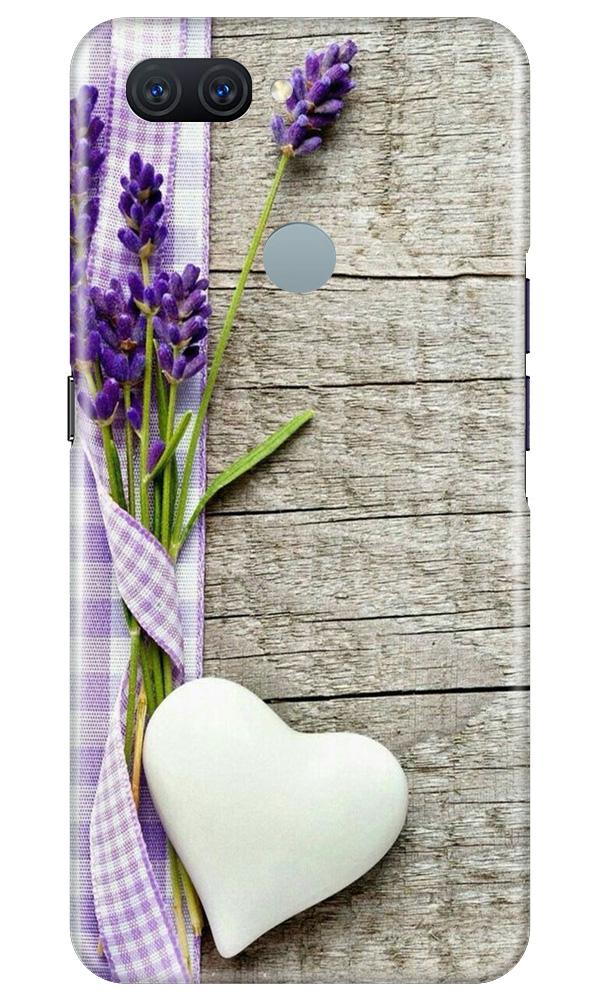 White Heart Case for Oppo A11K (Design No. 298)