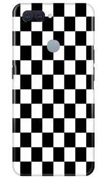 Black White Boxes Mobile Back Case for Oppo A11K (Design - 372)