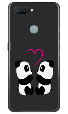 Panda Love Mobile Back Case for Oppo A11K (Design - 398)