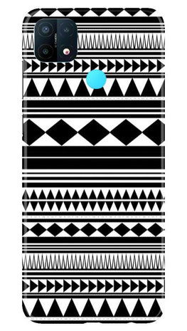 Black white Pattern Case for Oppo A15
